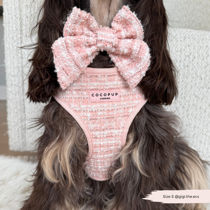 Cocopup London - Pink Textured Tweed Sailor Bow Tie