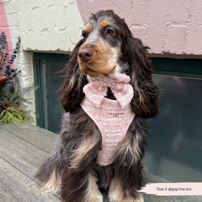 Cocopup London - Pink Textured Tweed Sailor Bow Tie