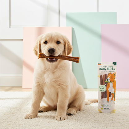 Woof - BullySafe Chews - BullySticks: Beef / 12-inch 5 pack