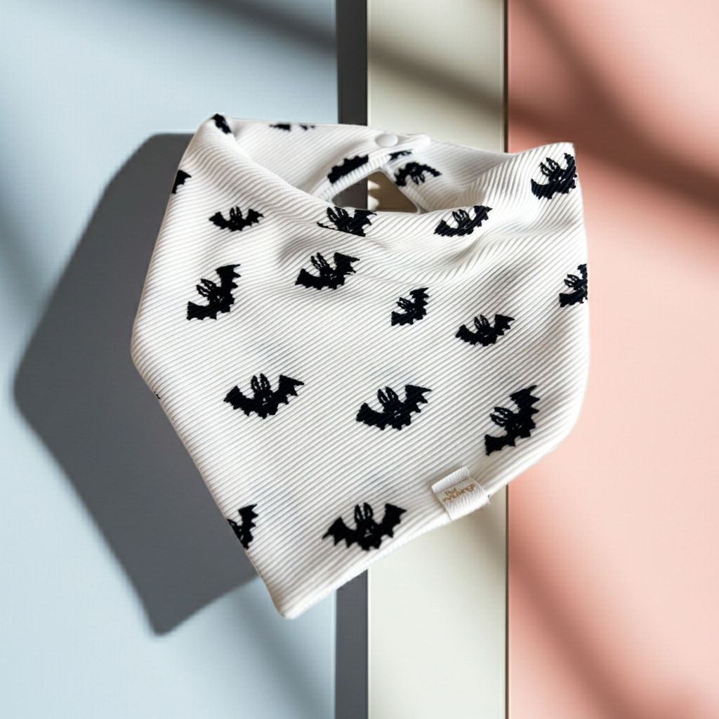 Just a Little Batty Ribbed Knit Wrinkle Resistant Bandana: X-small