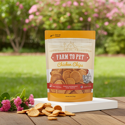 Farm to Pet - Chicken Chips Dog Treats: 4oz